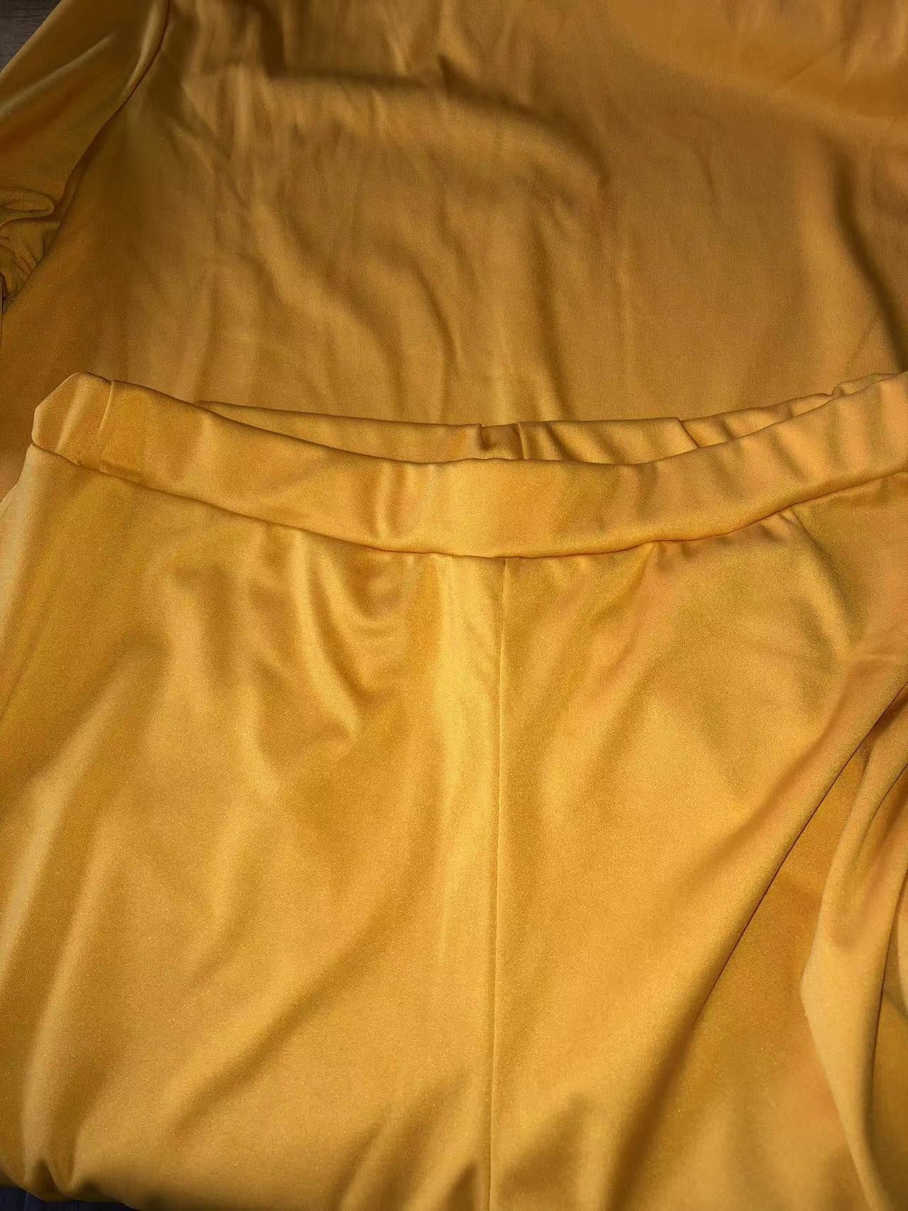 Plus Size Long Sleeve Two Piece Set