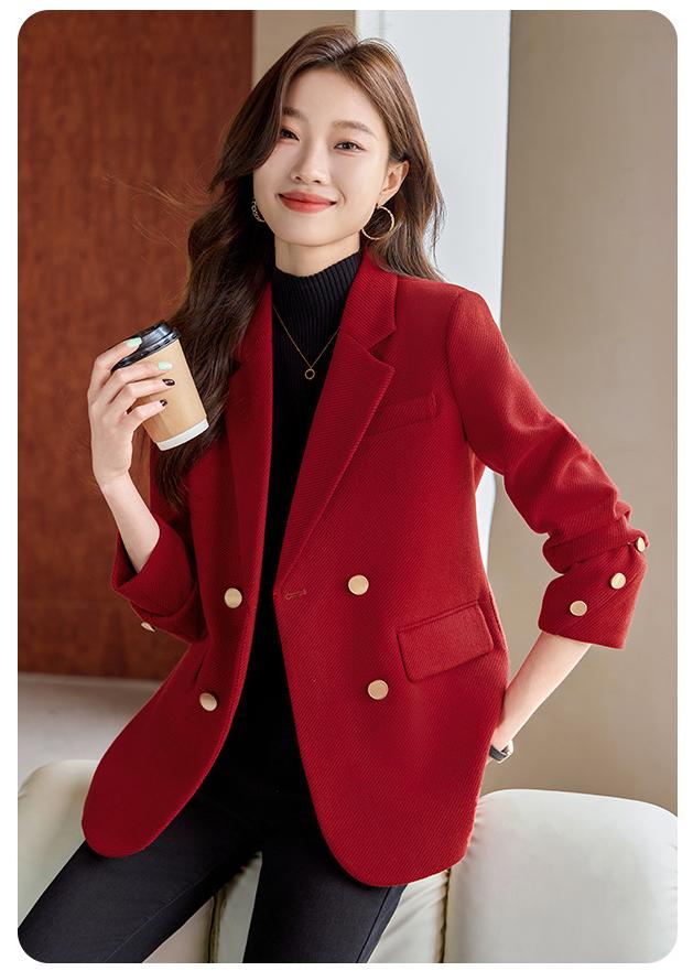 Red Woolen  Professional Office Blazer