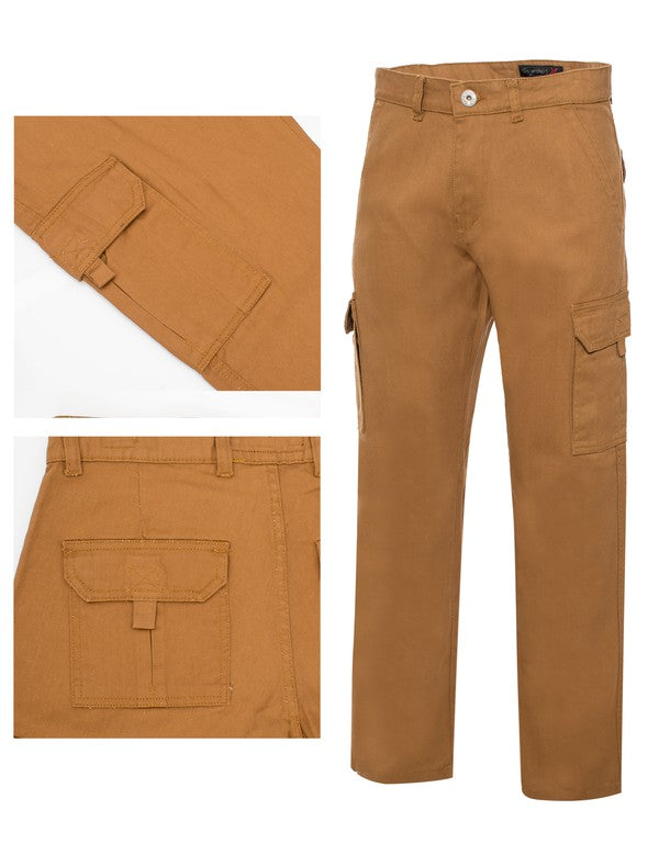 Denim Essentials: Classic Blue Pocket Cargo Pants
