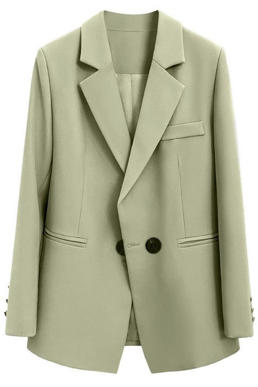 Chic Authority Suit Set Sky Blue