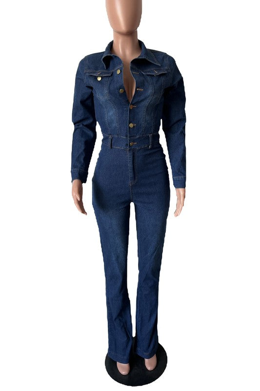 Denim Diva Delight Jumpsuit