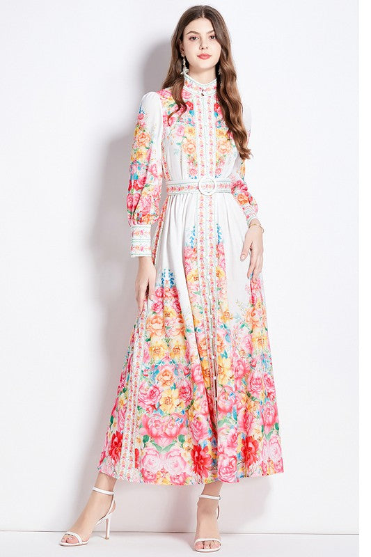 Graceful Bloom Maxi Dress