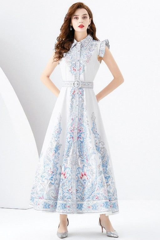 Serene Petals Maxi Dress