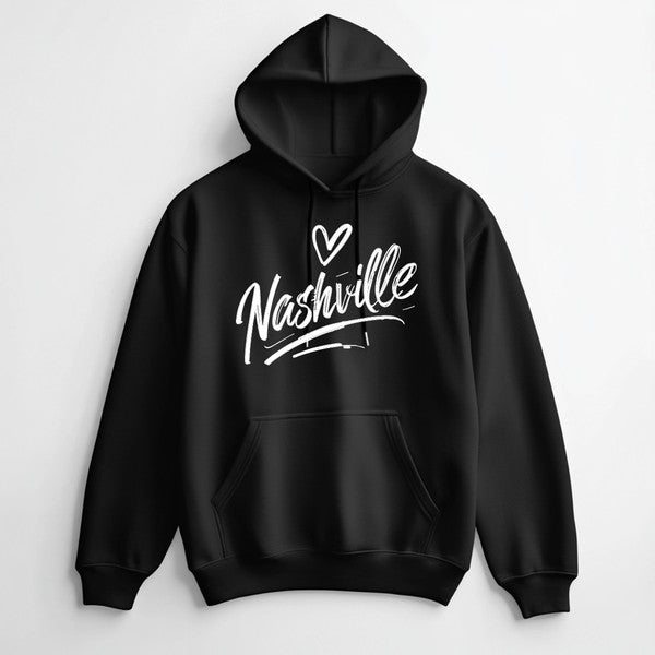 Cursive Nashville Hoodie Graphic Sweatshirt
