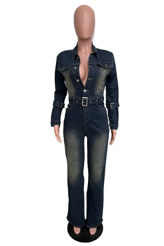 Trendsetter Denim Jumpsuit