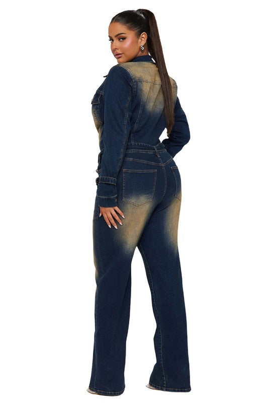 Trendsetter Denim Jumpsuit