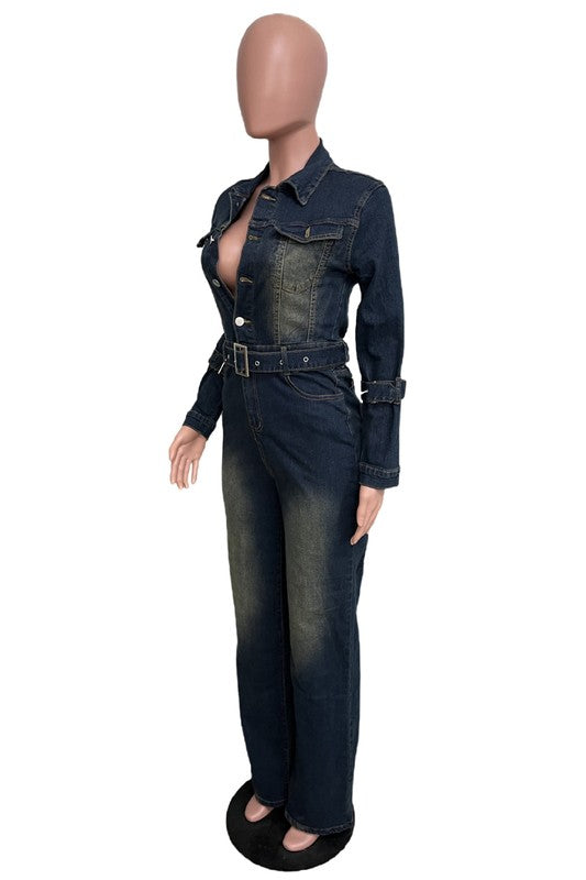 Trendsetter Denim Jumpsuit