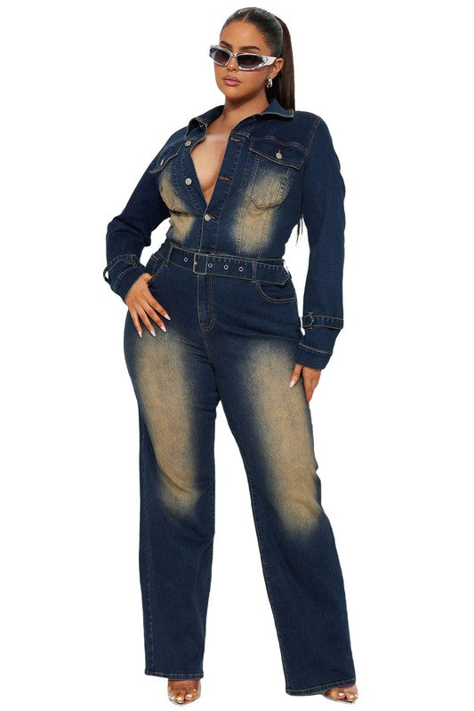 Trendsetter Denim Jumpsuit