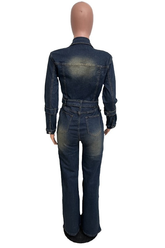 Trendsetter Denim Jumpsuit