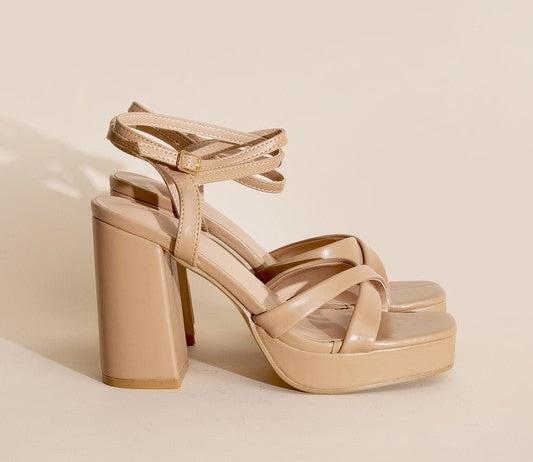 VALOR-1 Cross Ankle Strap Heels
