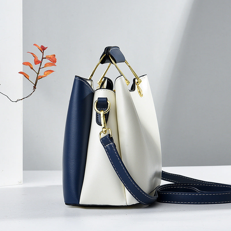 Large All Seasons Pu Leather Classic Style Handbag