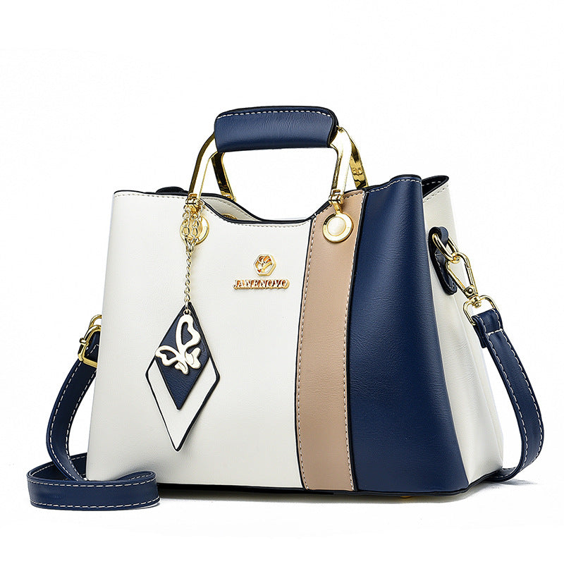 Large All Seasons Pu Leather Classic Style Handbag