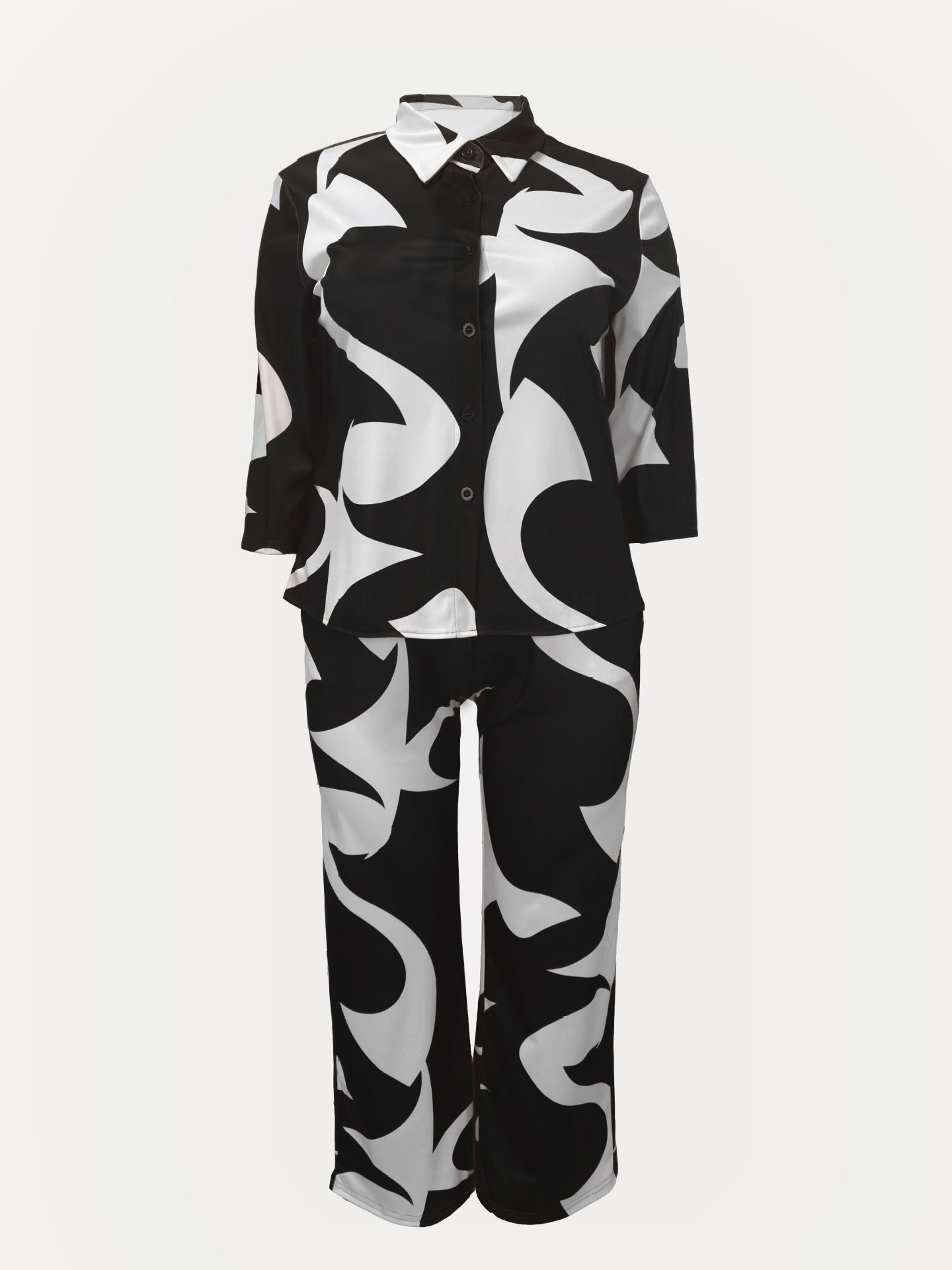 Trendy Casual Comfortable Loose Simple Pants Set