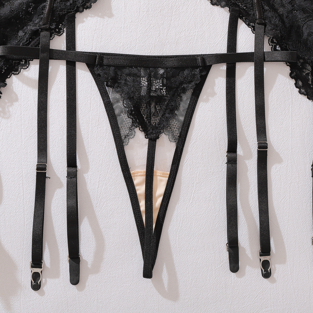 Floral Lace Hollow Out Three Piece Sets