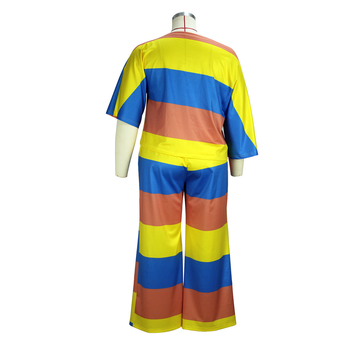 Loose Oversized Long Sleeves Suit Printed Shoulder Two Piece Set