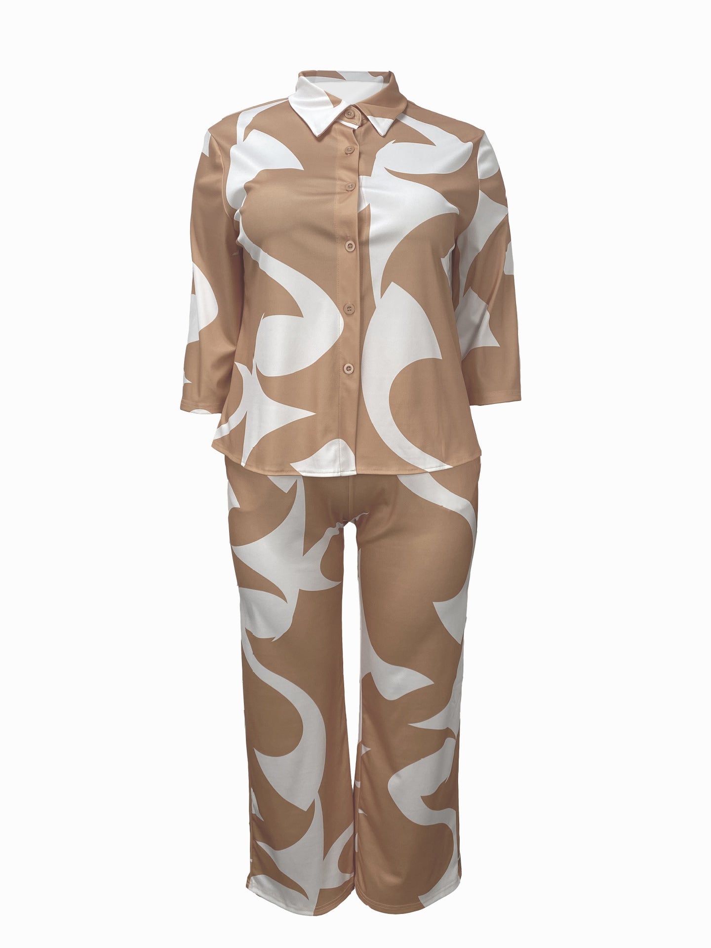 Trendy Casual Comfortable Loose Simple Pants Set