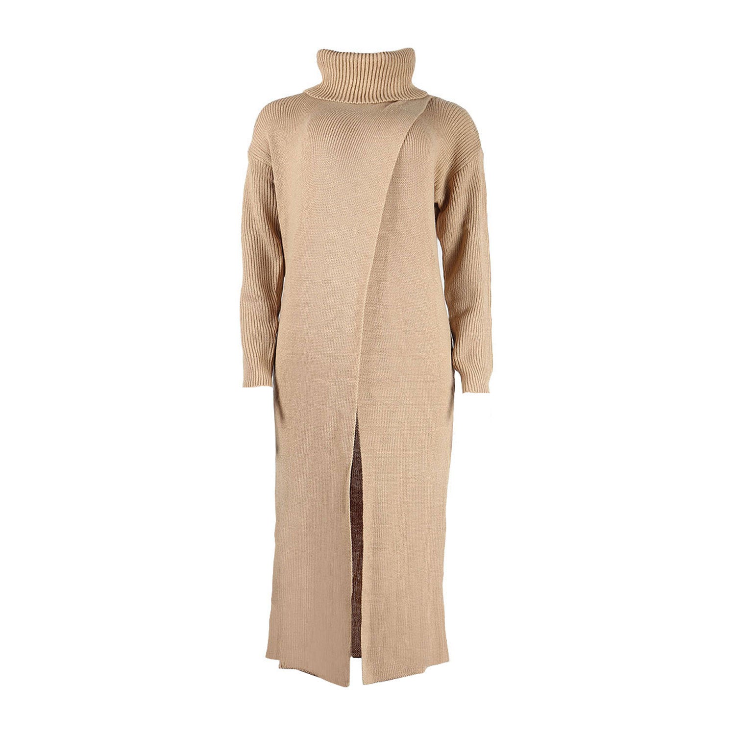 Pullover Split Sweater Dress