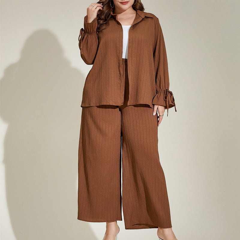 Elegant Allure Casual Loose Two-Piece Suit