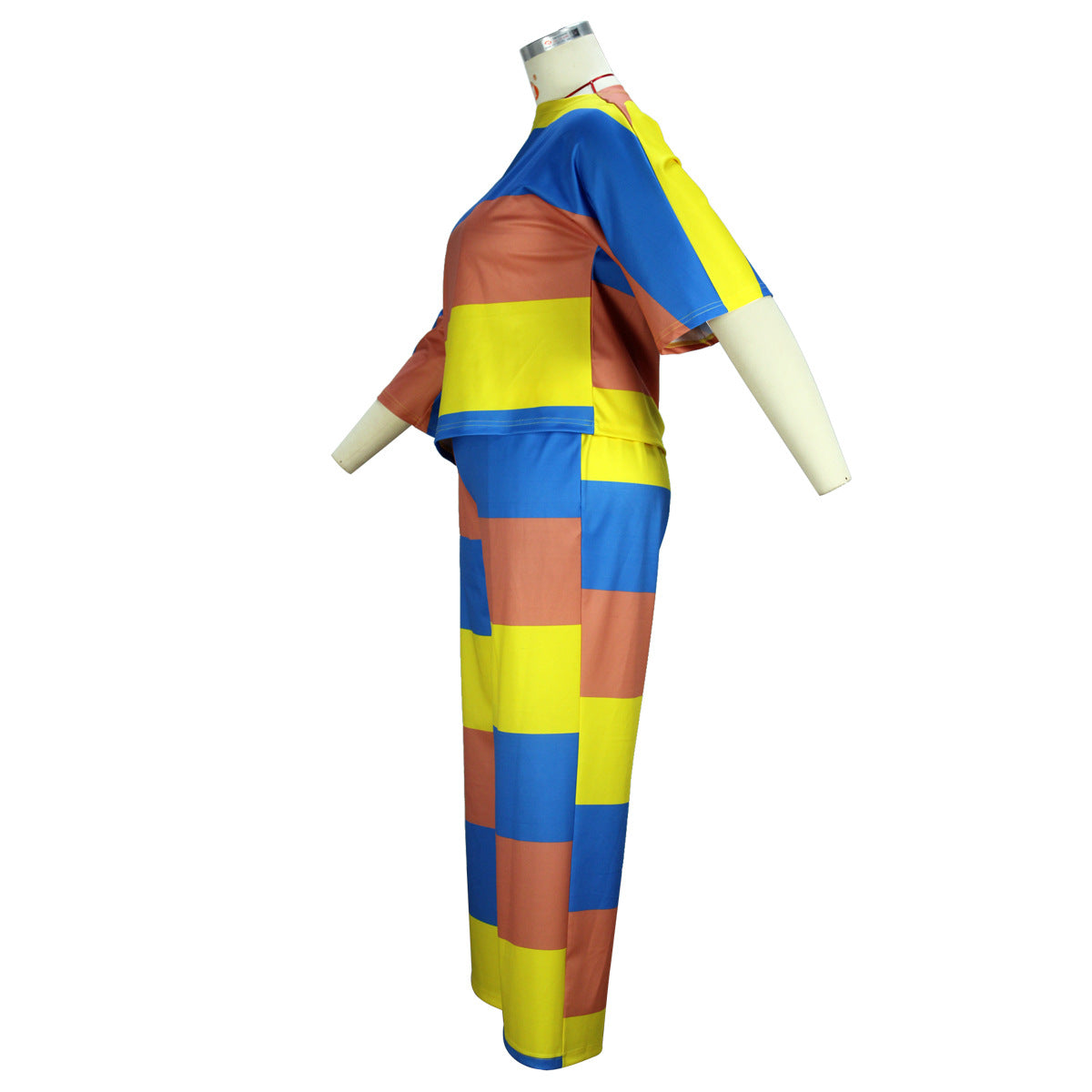 Loose Oversized Long Sleeves Suit Printed Shoulder Two Piece Set