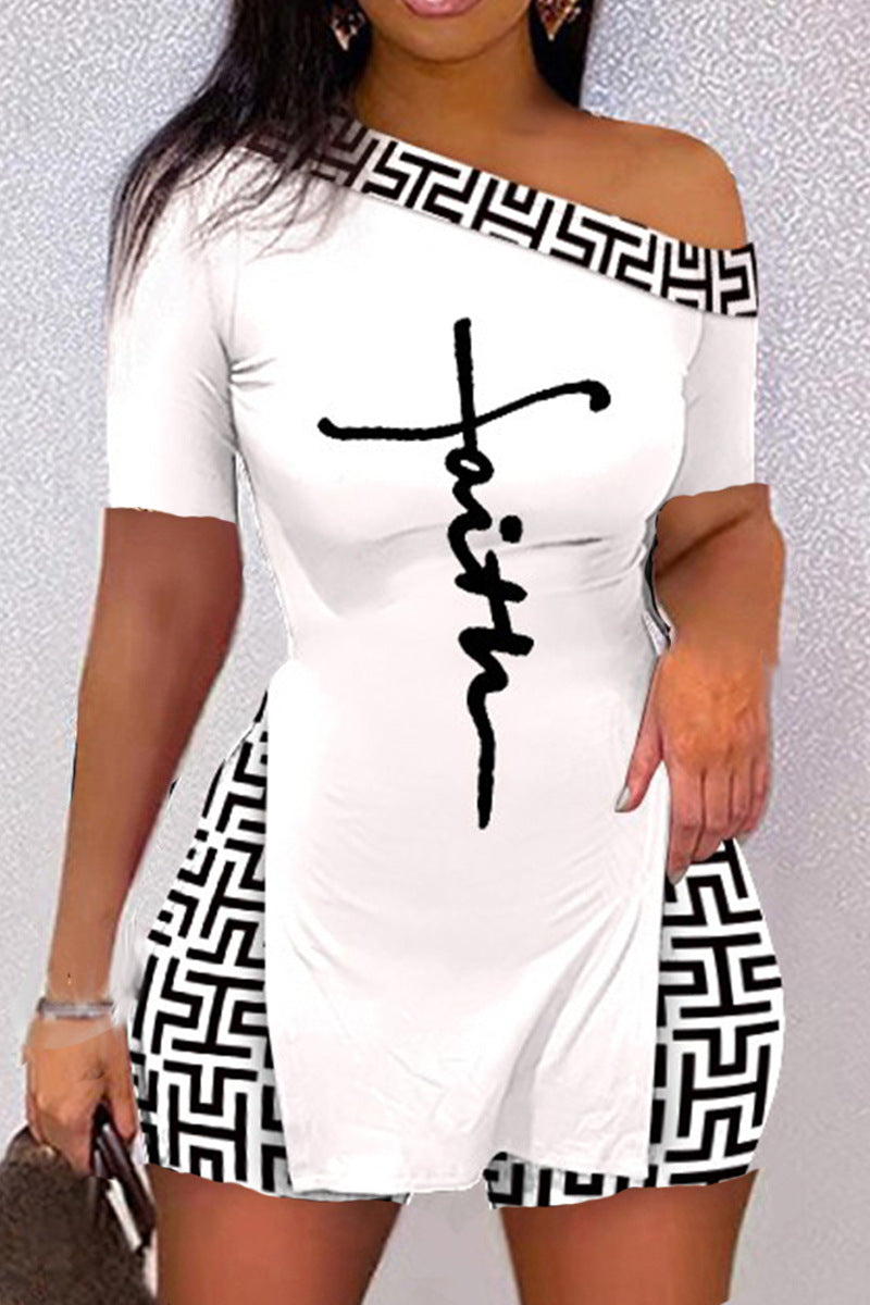 Positioning Printing Two Piece Suit