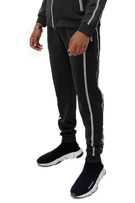 Crimson Stride Track Joggers