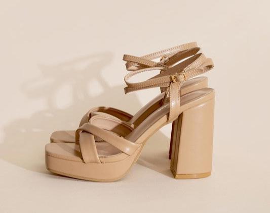 VALOR-1 Cross Ankle Strap Heels