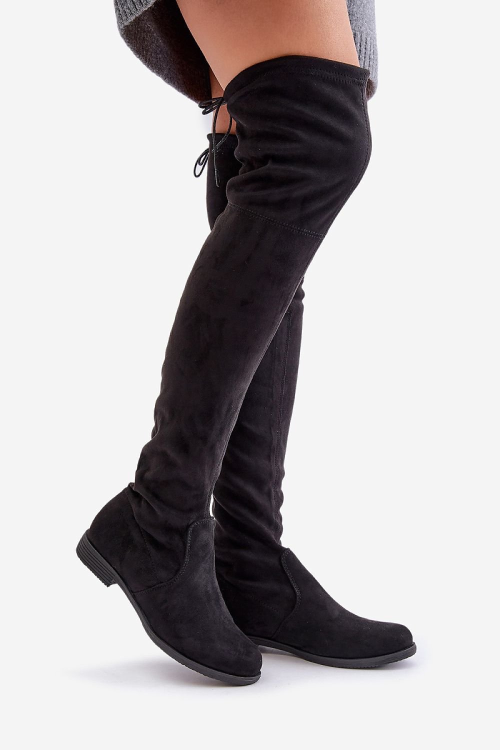 Timeless Allure: Women's Black Knee-High Footwear
